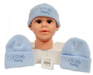 Baby Boys Knitted Hat - I Love Mummy (0-3 Months) (copy)