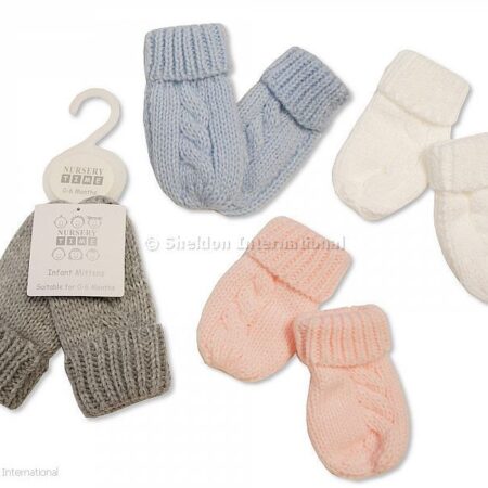 Knitted Baby Mittens