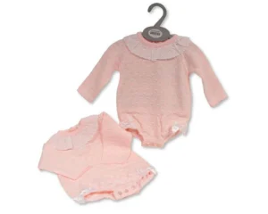 Knitted Baby Girls Short Romper With Bows (copy)