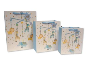 Teddy Bear Gift Bag- Blue- Large (copy)