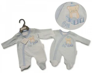 Premature Baby Boys All In One With Bib - Hold Me (copy)