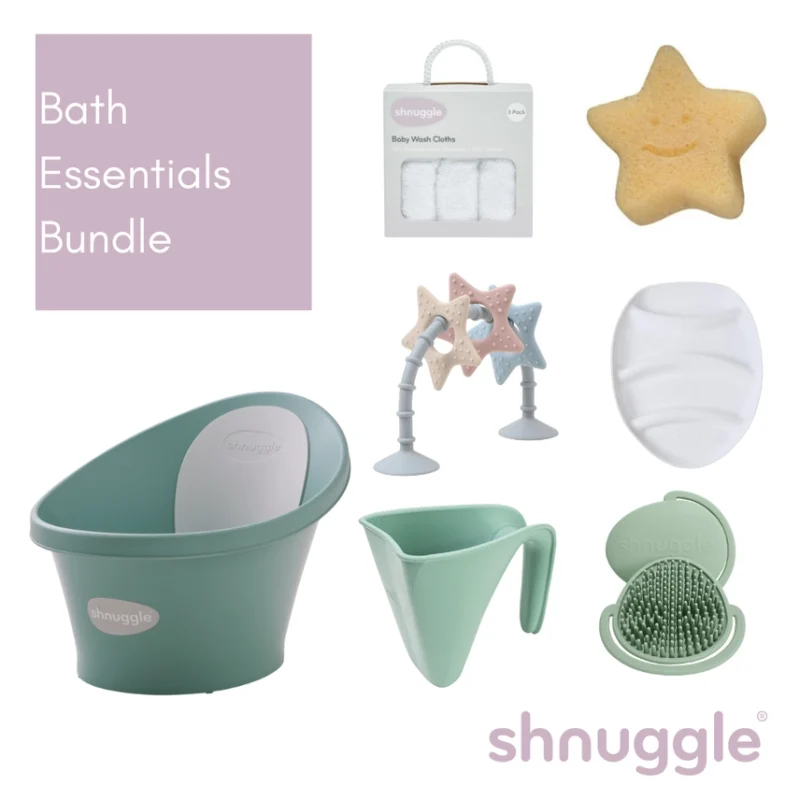 Shnuggle Exclusive Bath Essentials Bundle- Eucalyptus