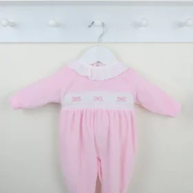 Pex Pink Bow Sleepsuit