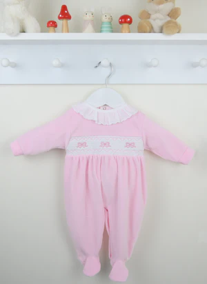 Pex Pink Bow Sleepsuit