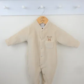 Pex Fluffy Mouse Sleepsuit- Natural