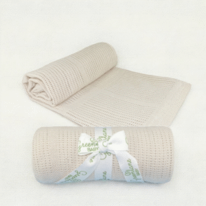 Baby Bamboo Cotton Cellular Blanket – 90x75cm- Pale Pink (copy)