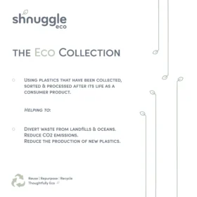 Shnuggle Eco Baby Bath | Recycled Materials | Built In Newborn Support And Soft Backrest