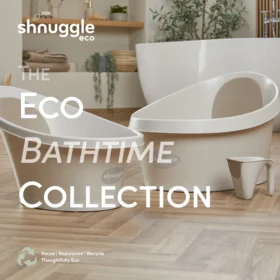 Shnuggle Eco Baby Bath | Recycled Materials | Built In Newborn Support And Soft Backrest