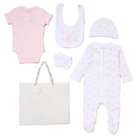 Baby Girls Twinkle Twinkle 6 Piece Mesh Bag Gift Set