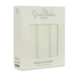 Greenlane Baby 3 Pack Bamboo/organic Cotton Muslin Squares 70x70cm –  Marshmallow