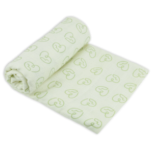 Baby Bamboo/organic Cotton Swaddle 120cm – Heart