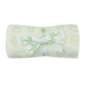 Baby Bamboo/organic Cotton Swaddle 120cm – Heart