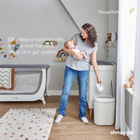Shnuggle Eco-touch Nappy Bin | Odour-locking & Eco-friendly
