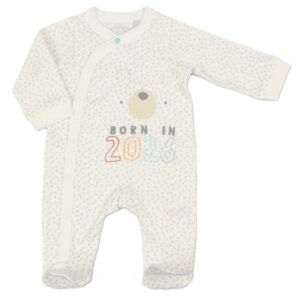 Baby " Born In 2026" Cotton Sleepsuit