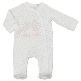 Baby "newbie" Cotton Sleepsuit (nb-3 Months)