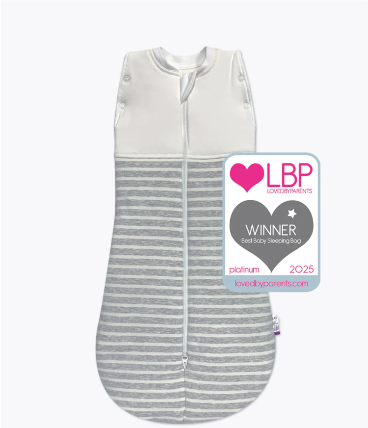 Sweet Dreamers Sleep Swaddle Bag Grey Stripe- 0-3m Sweet Dreamers Sleep Swaddle Bag Grey Stripe- 0-3m