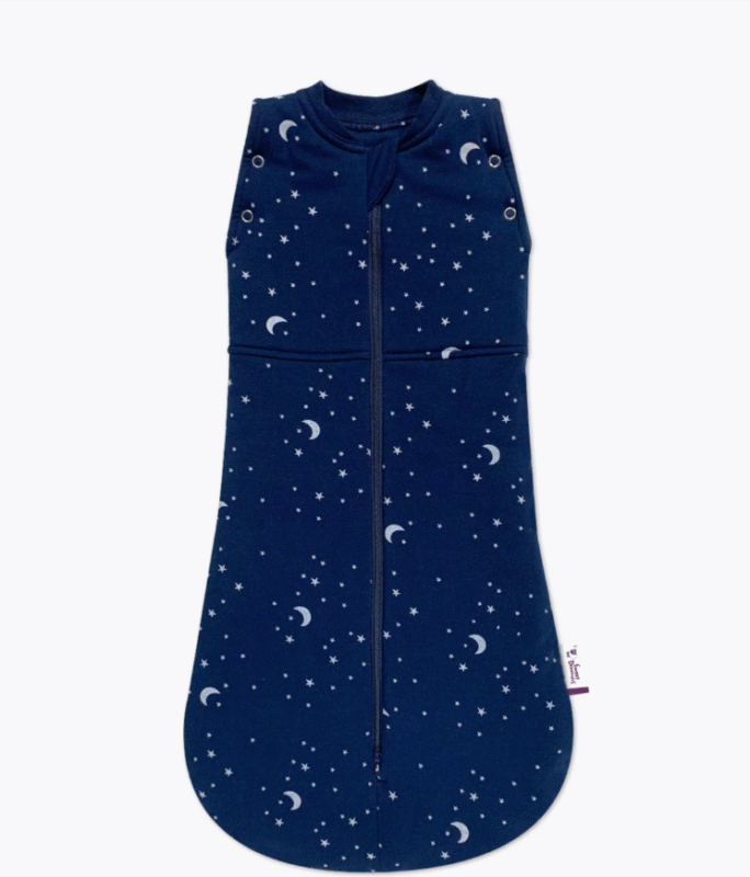 Sweet Dreamers Sleep Swaddle Bag Blue Moon And Stars- 0-3m