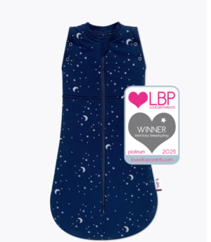 Sweet Dreamers Sleep Swaddle Bag Blue Moon And Stars- 0-3m