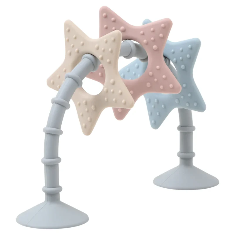 Stick 'n' Play Sensory Star Toy And Teether | For Baths, Highchairs And More