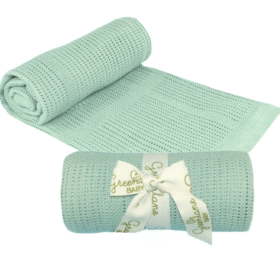 Baby Bamboo Cotton Cellular Blanket – 90x75cm- Cream (copy)