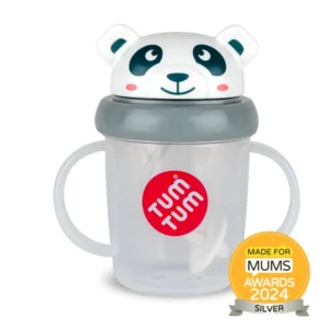 Tum Tum Pip Panda Tippy Up Cup Black And White