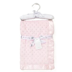 Baby Sky Luxury Ultra Soft Bubble Velour Wrap On A Satin Padded Hanger (copy)