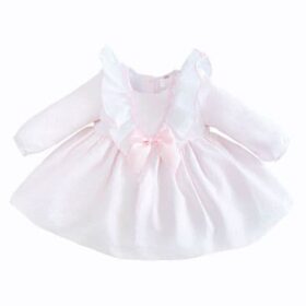 Baby Girl Pink Waffle Dress Embroidery And Satin Bows (copy)