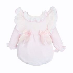 Baby Girl Pink Waffle Big Frilly Collar Dress (copy)