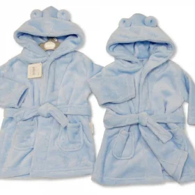 Supersoft Baby Dressing Gown/ Robe -blue