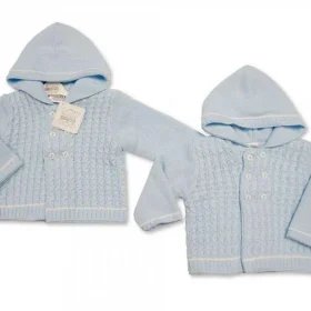 Knitted Baby Boys Pram Coat