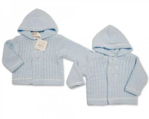 Knitted Baby Boys Pram Coat