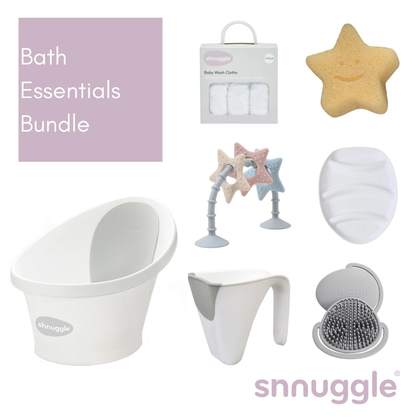 Shnuggle Exclusive Bath Essentials Bundle- White Shnuggle Exclusive Bath Essentials Bundle- White