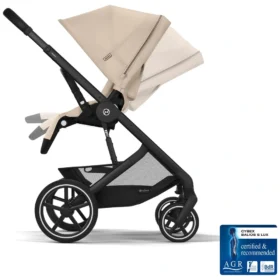 Cybex Balios S Lux Travel System One-Box Bundle With Cloud G I-Size R129 Car Seat Almond Beige