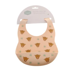 Catch It Silicone Bib Highland Cow