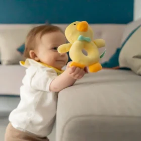 Duck Plush Baby Rattle