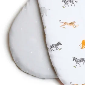 2 Pack Fitted Jungle Dream Moses Basket Sheets – 74 X 30 Cm