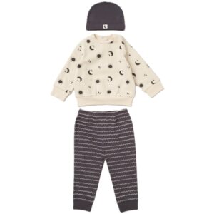 Baby Boys Sweatshirt, Ribbed Jog Pant & Hat Outfit