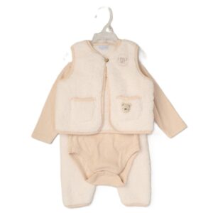 Baby 3pc Jacket, Trouser & Ribbed Bodysuit Outfit