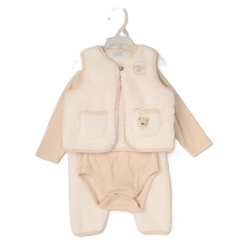 Baby 3pc Jacket, Trouser & Ribbed Bodysuit Outfit
