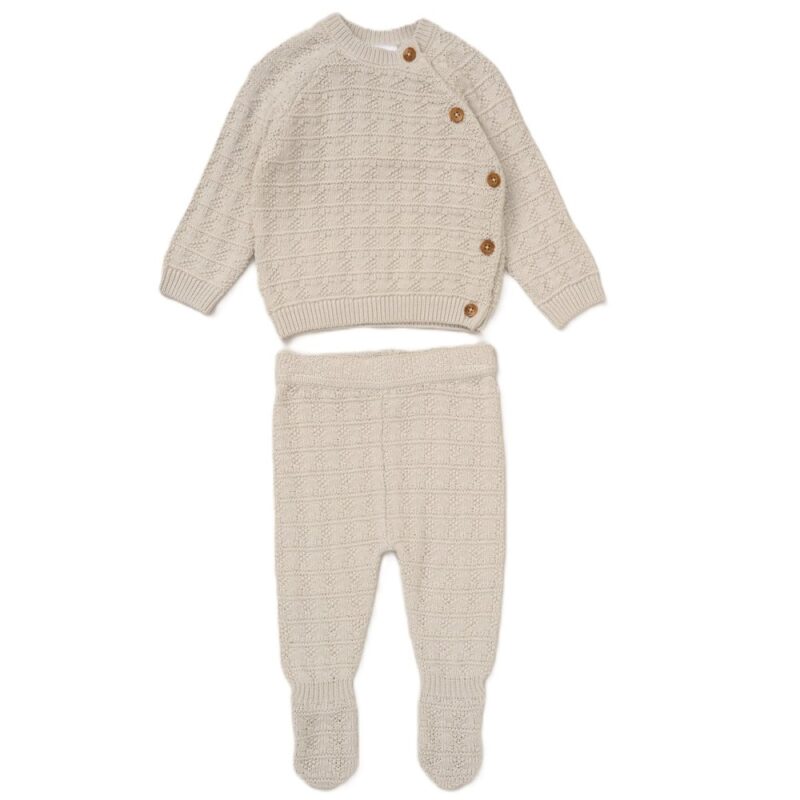 Baby Boys Knitted 2 Piece Outfit