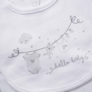 Baby Unisex "hello Baby" 6 Piece Mesh Bag Gift Set