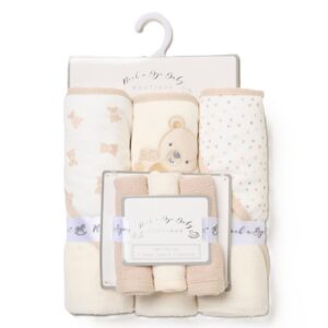 Baby Bear 6 Piece Hooded Towels & Washcloths Bath Time Set