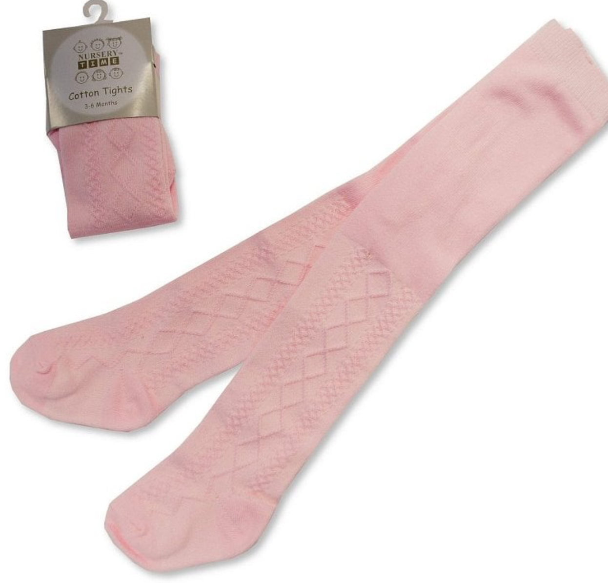 Baby Cotton Tights - Pink Baby Cotton Tights - Pink