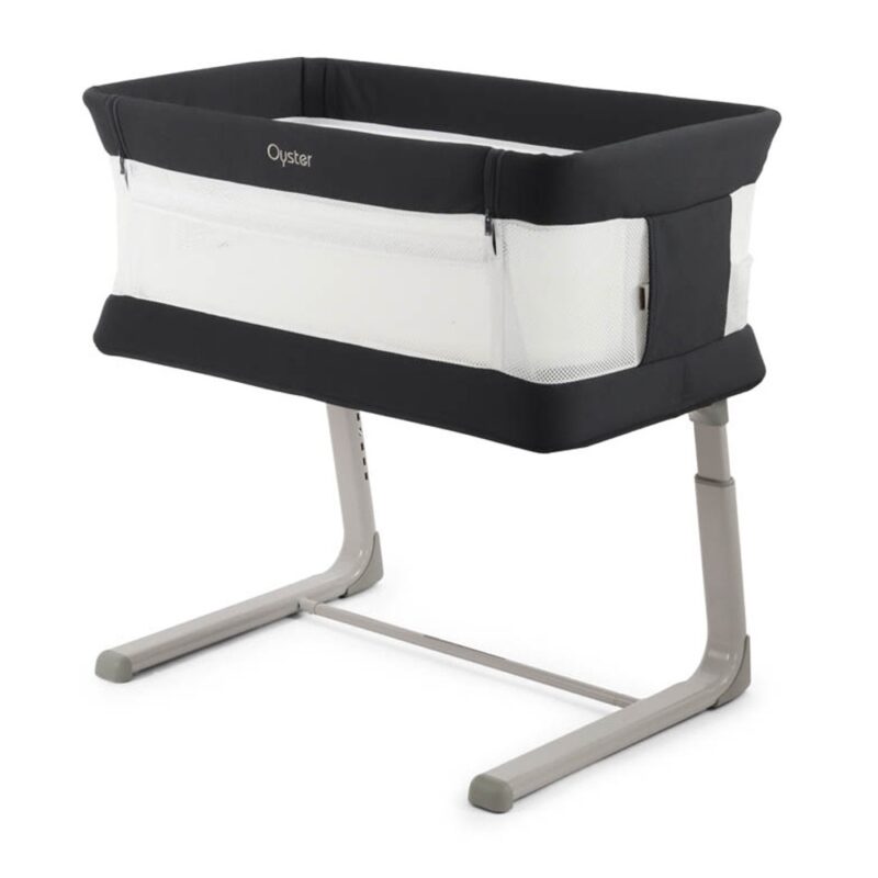 Oyster Wiggle Crib – Co-Sleeper- Carbonite