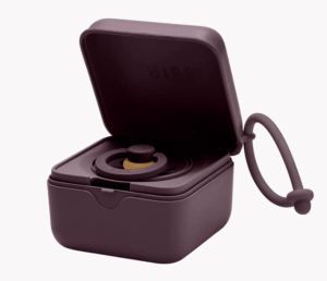 Bibs Pacifier Box- Plum