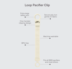Bibs X Moomin Dummy Clip Loop - Ivory