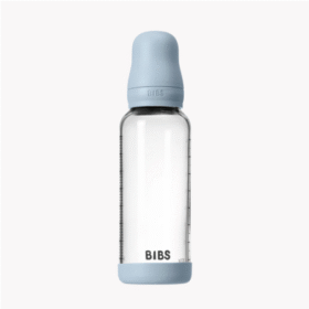 Bibs Baby Glass Bottle Set 240ml Latex – Baby Blue