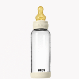 Bibs Baby Glass Bottle Set 240ml Latex – Ivory