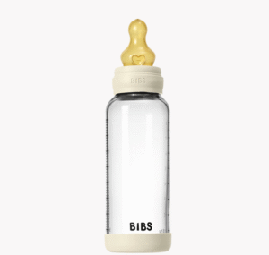 Bibs Baby Glass Bottle Set 240ml Latex - Ivory