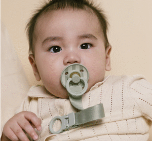 Bibs Colour Dummy & Loop Clip Gift Set - Sage